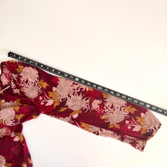 Lucky Brand Red and Pink Floral Blouse - Picture 14 of 15